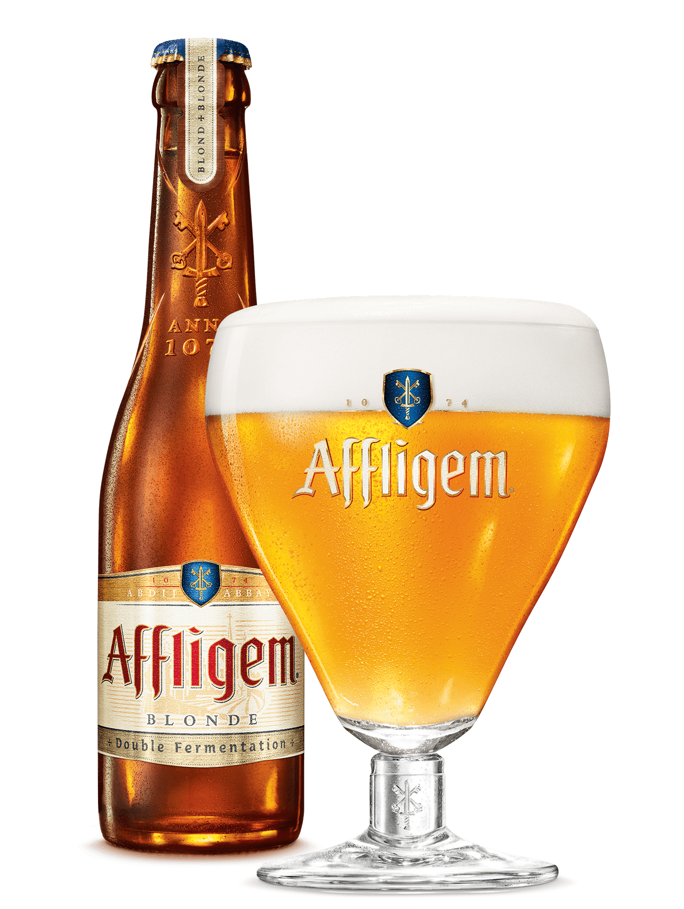 Photo de Affligem Blonde, Belgian Blonde Abbey Belgique 6.8% — brassée par Abdij van Affligem (Heineken)
