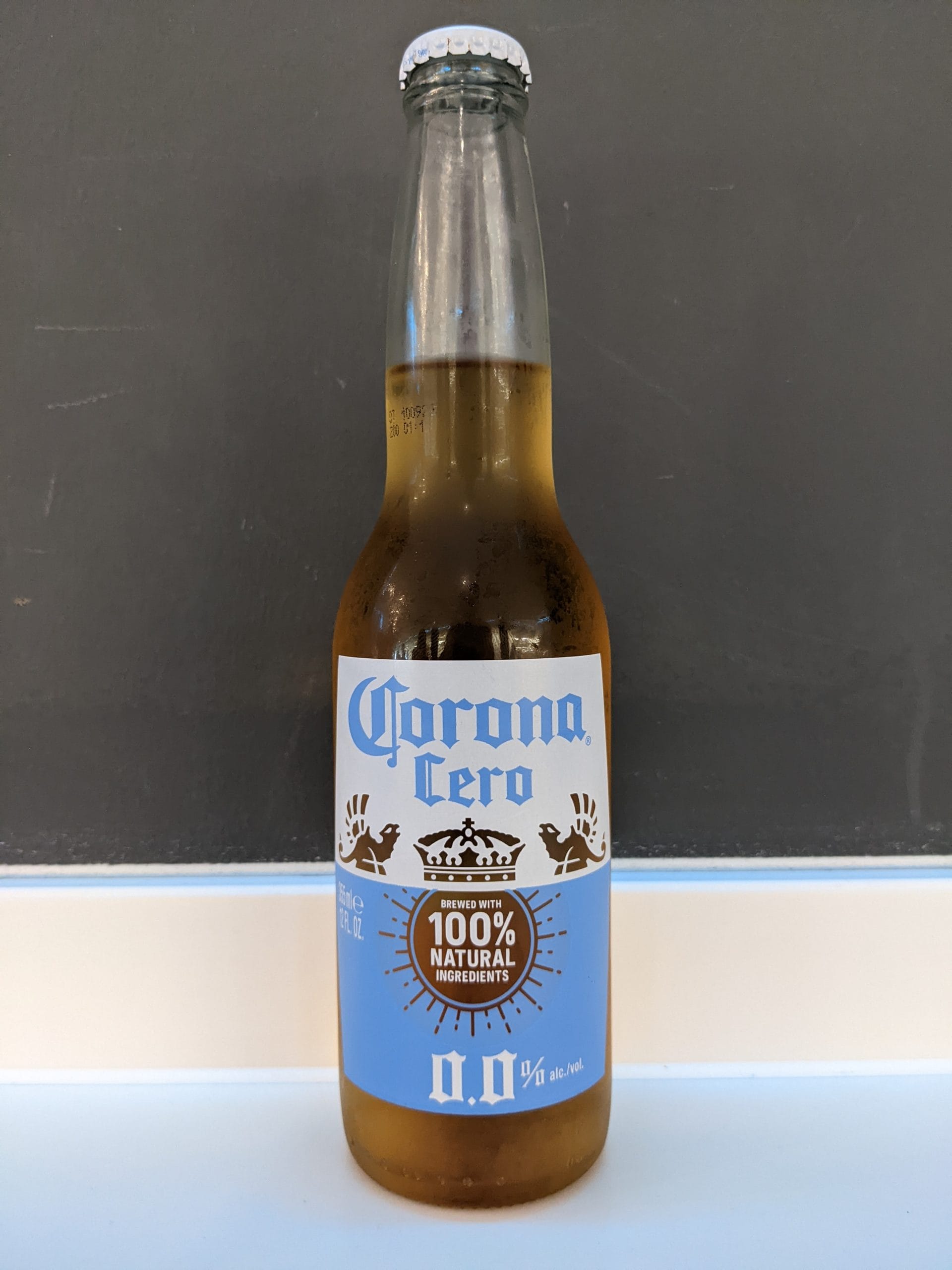 Photo de Corona Cero, Pale Lager sans alcool Mexique 0.0% — brassée par Grupo Modelo (AB InBev)