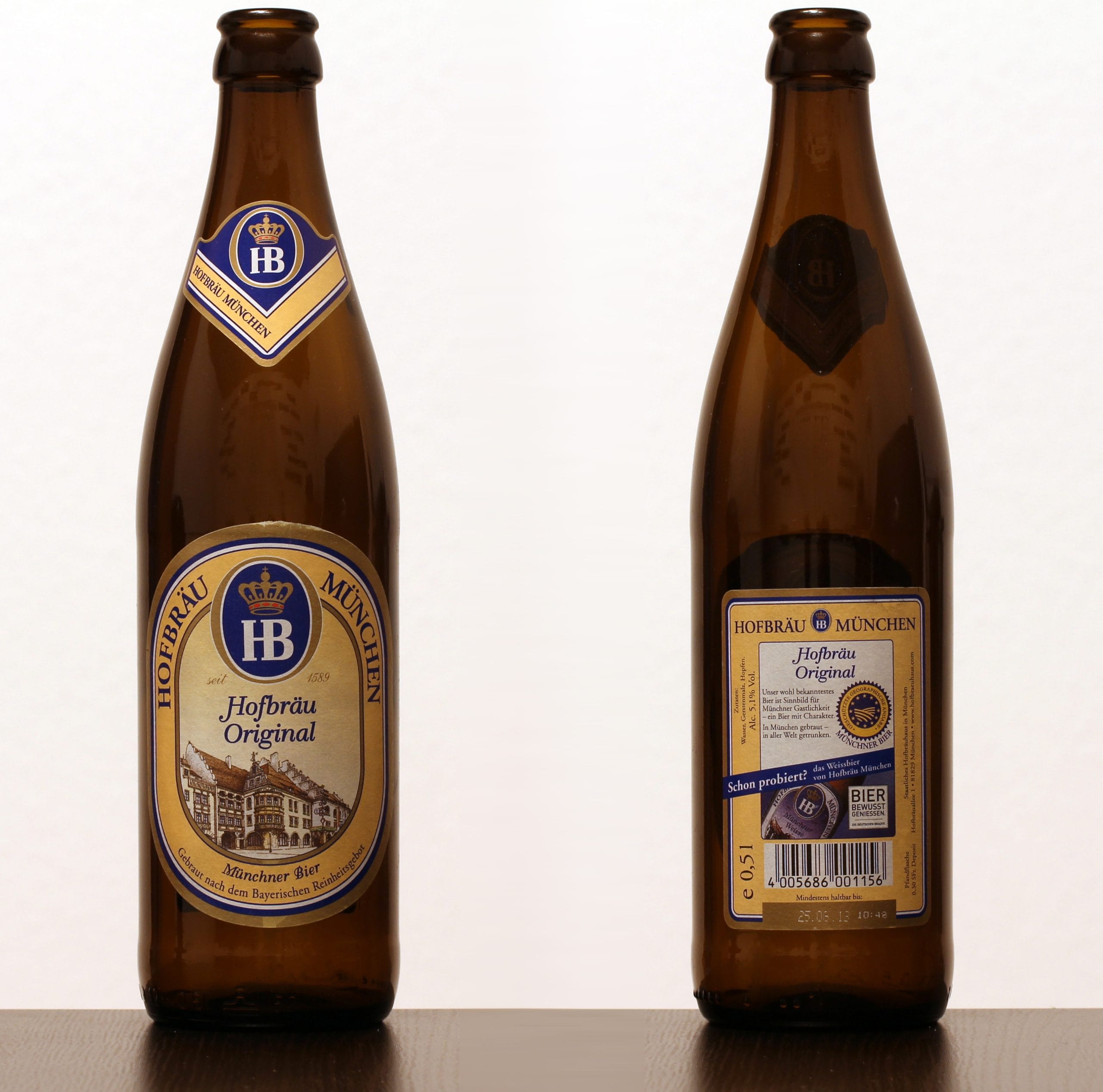 Photo de Hofbräu München Original, Munich Helles Allemagne 5.1% — brassée par Staatliches Hofbräuhaus München
