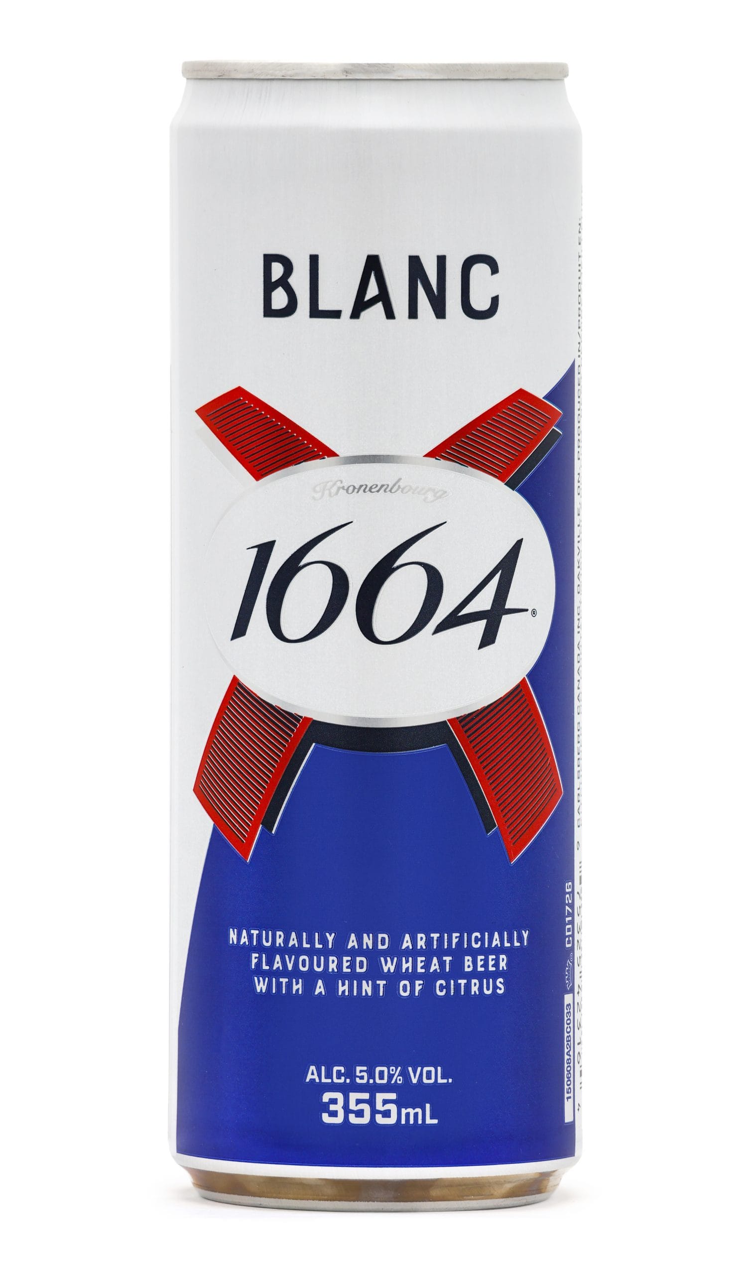 Photo de Kronenbourg 1664 Blanc, Blanche France 5.0% — brassée par Brasseries Kronenbourg