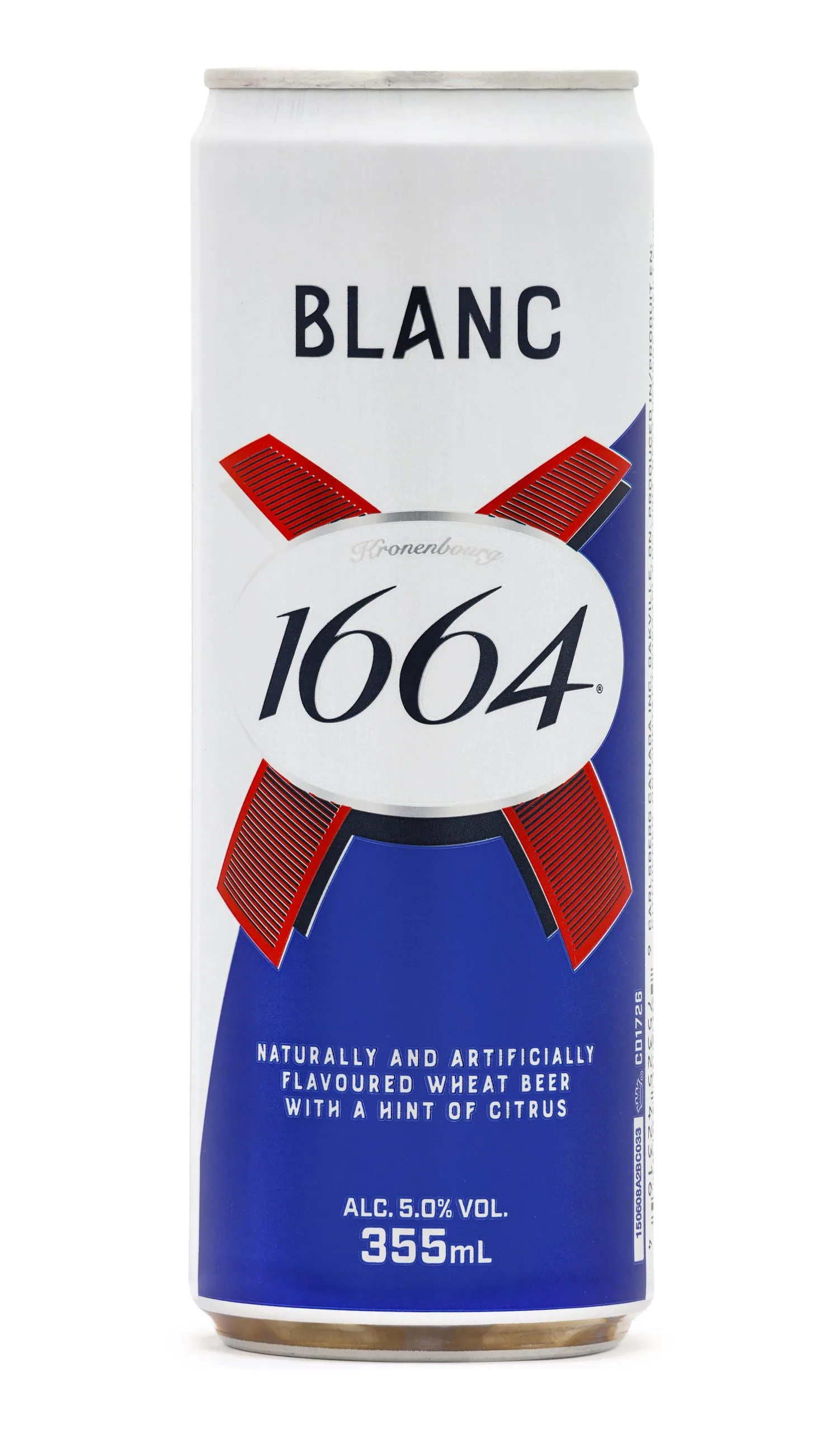 Photo de Kronenbourg 1664 Blanc, Blanche France 5.0% — brassée par Brasseries Kronenbourg