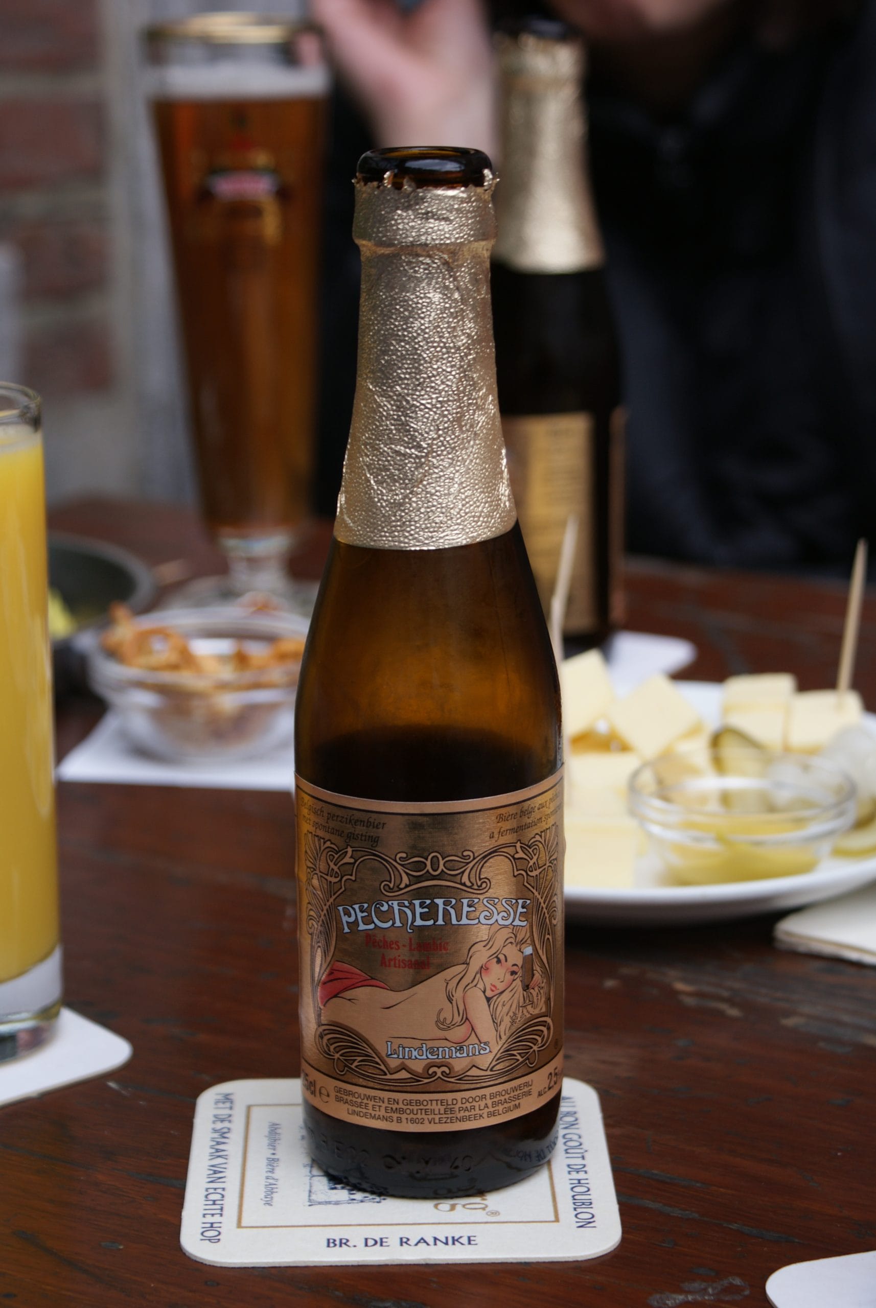 Photo de Lindemans Pêcheresse, Lambic Pêche Sucrée Belgique 2.5% — brassée par Brouwerij Lindemans