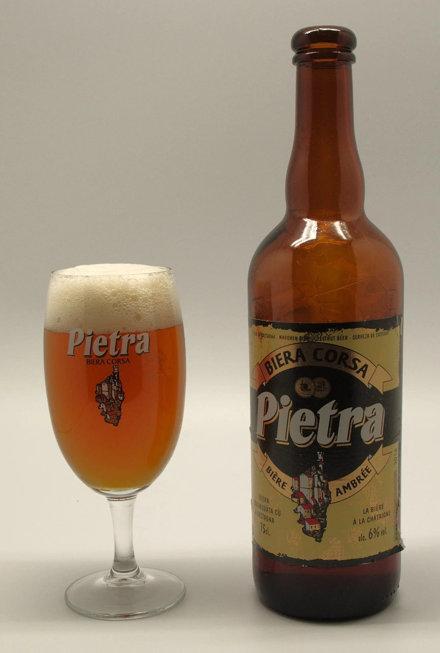 Photo of Pietra Corsican Chestnut Beer, France Chestnut-flavoured Amber Beer 6.0% — brewed by Brasserie Pietra