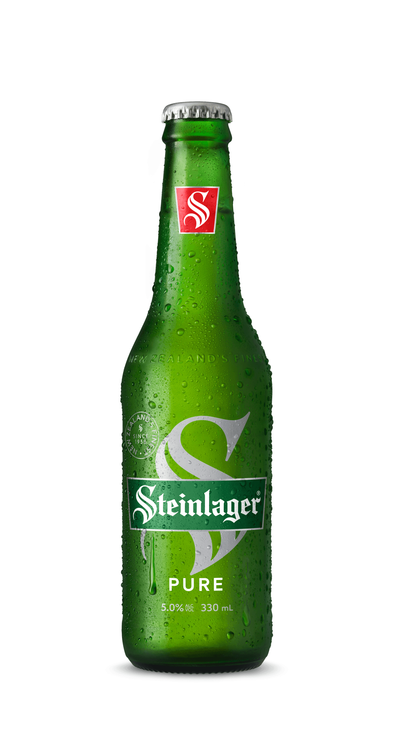 Photo de Steinlager Pure, Premium Lager Nouvelle-Zélande 5.0% — brassée par Lion Breweries