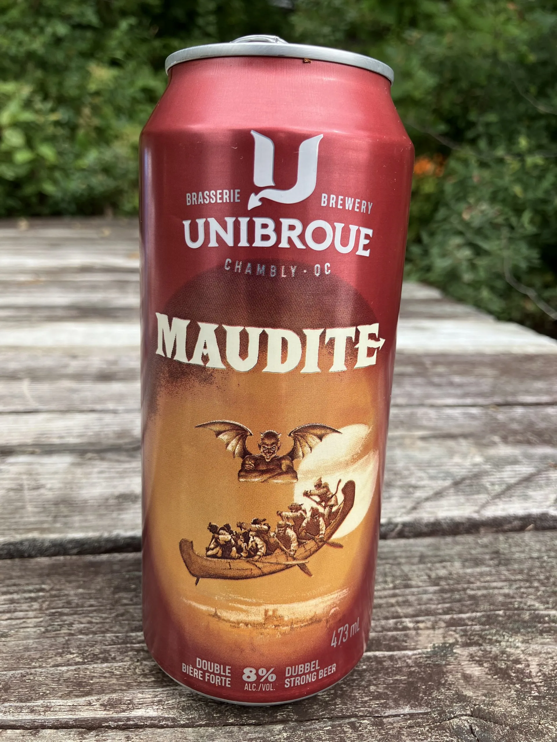Photo de Unibroue Maudite, Belgian Strong Dark Ale Canada 8.0% — brassée par Unibroue