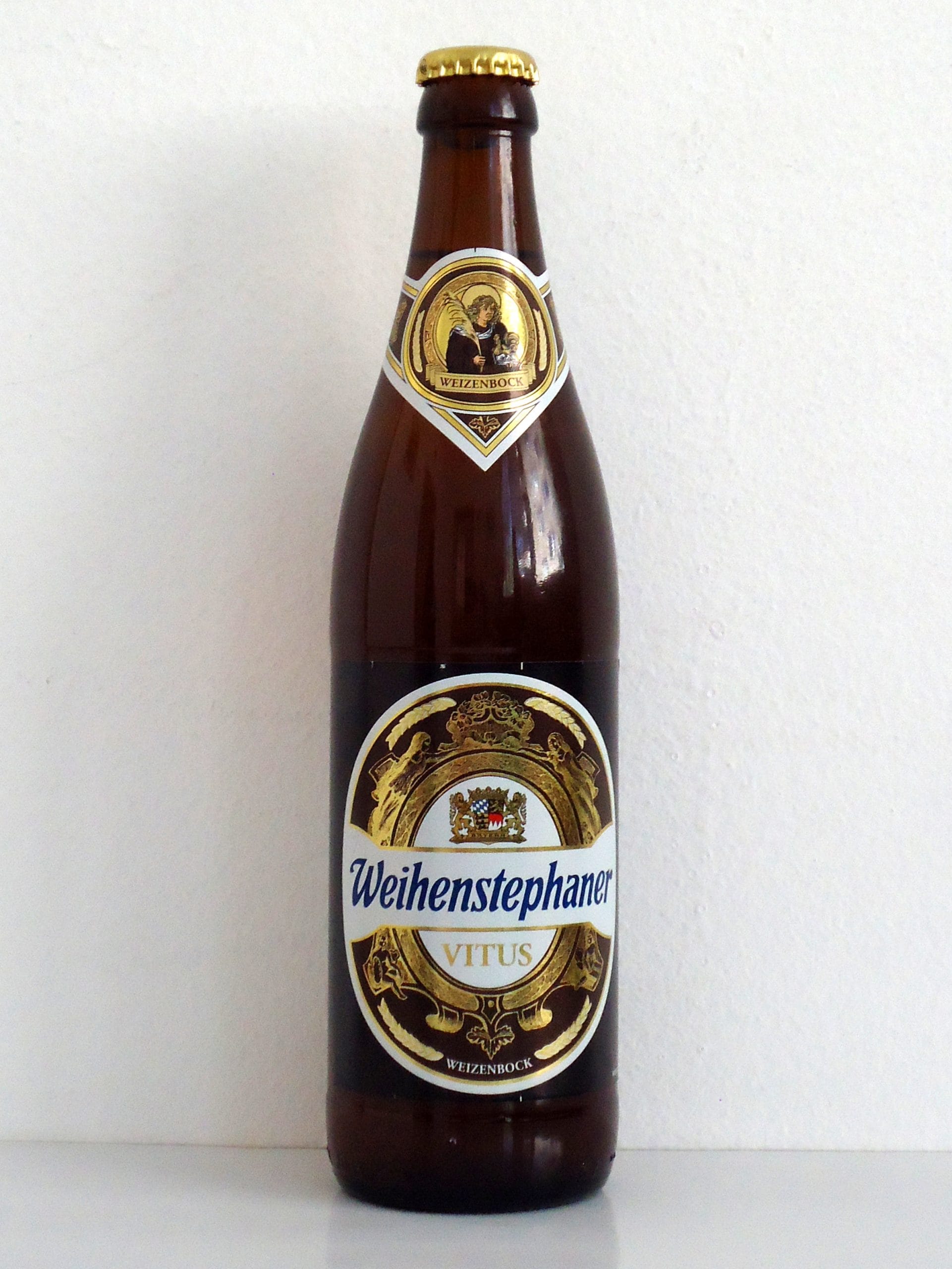 Photo de Weihenstephaner Vitus, Weizenbock blonde Allemagne 7.7% — brassée par Bayerische Staatsbrauerei Weihenstephan