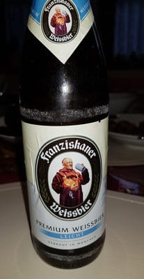 Photo de Franziskaner Hefe-Weissbier, Hefeweizen Allemagne 5.0% — brassée par Franziskaner-Bräu