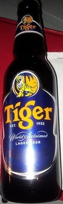 Photo de Tiger Beer, Lager Singapour 5.0% — brassée par Tiger Beer (Heineken Asia Pacific)